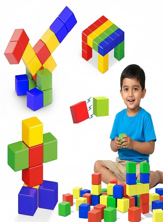 Kidology Magnetic Building Blocks 32Pcs Magnetic Blocks Magnetic Toys for 3 4 5 6 7 8 Years Old Boys Girls Preschool Structures Sensory Toys for Kids - Image 1